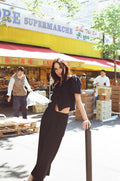 Maya Linen Trousers - Black - Black / M