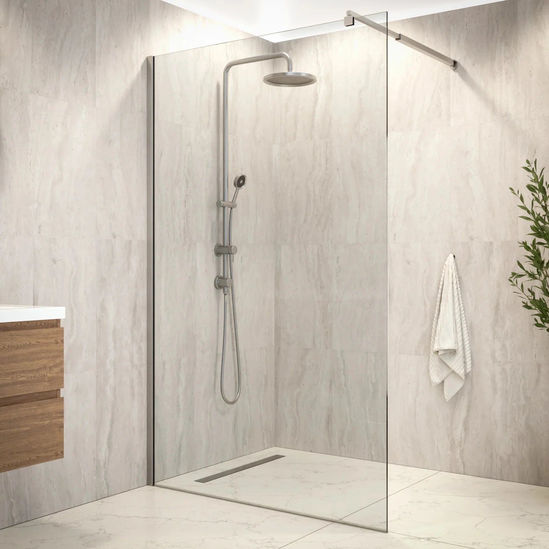 Douchewand Zaro - 120x200cm