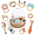 Baby Rattles Teething Toys with Soft Textures