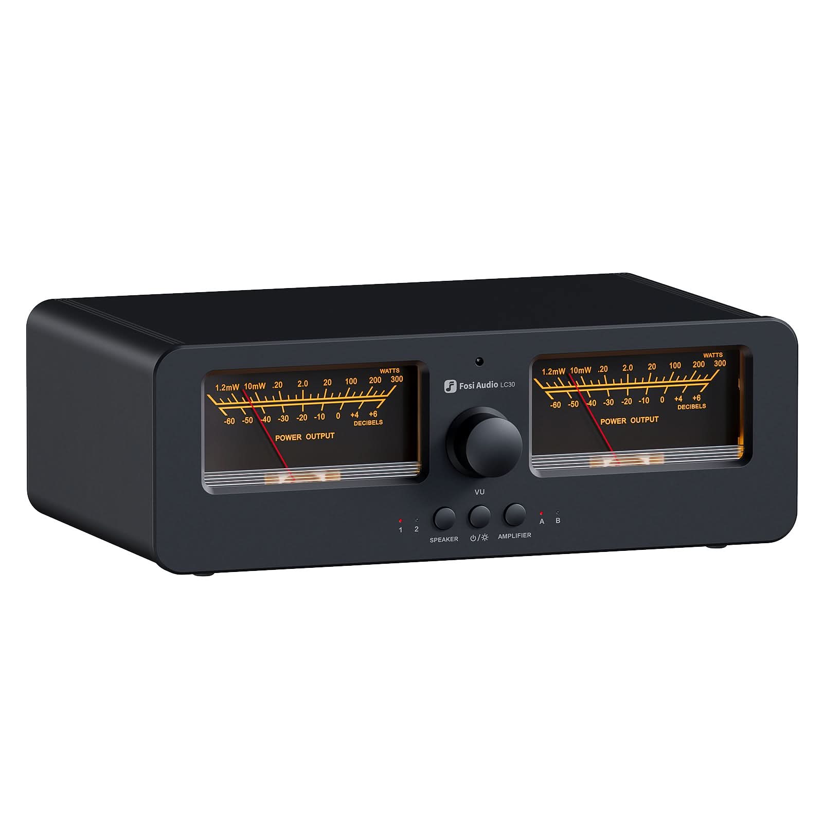 Fosi Audio LC30 VU Meter Amplifier Speaker Selector - LC30-B
