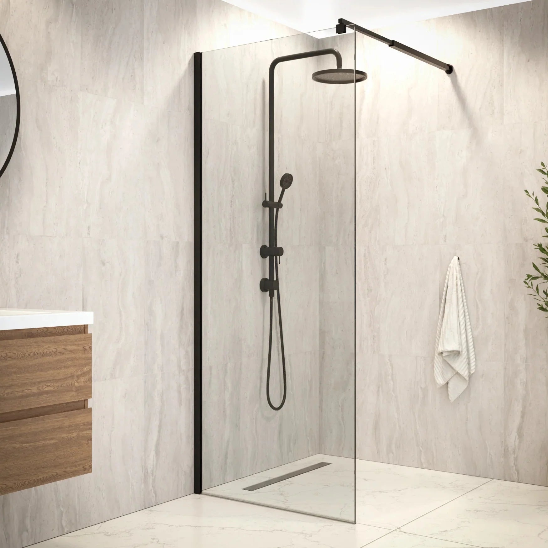 Douchewand Aris - 80x200cm - PRE-ORDER