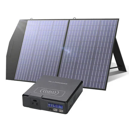 ALLPOWERS S200 Portable Power Bank 200W 154Wh - S200+SP027 100W Solar Panel