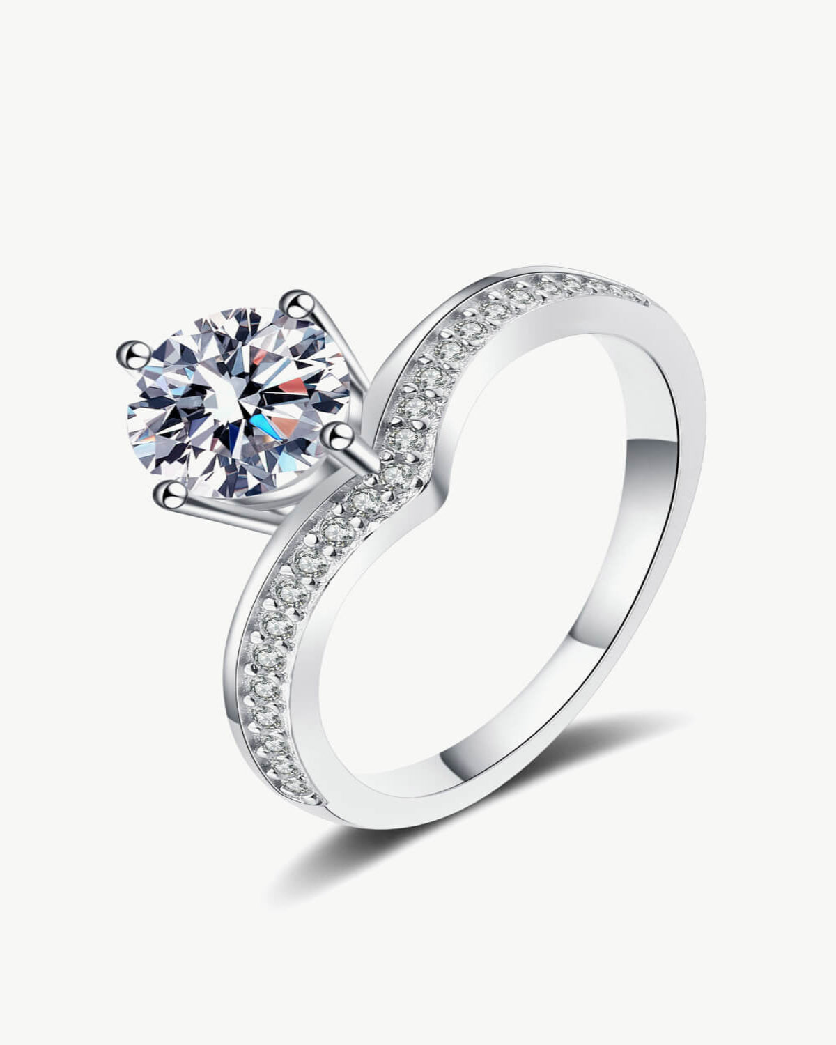 1 Carat Diamond Round Ring - 6