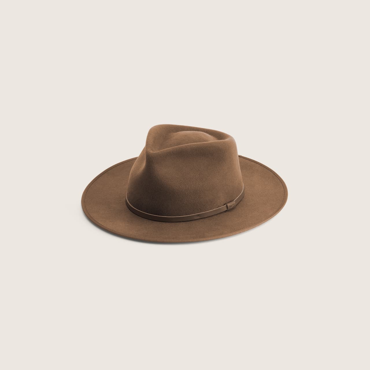 Calloway Tan | Brown Widebrim Fedora - L
