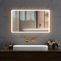 HOROW M5070S LED Badspiegel mit Beleuchtung - 70 x 90 cm