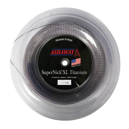 Ashaway Supernick XL Titanium Squash String - 110m reel