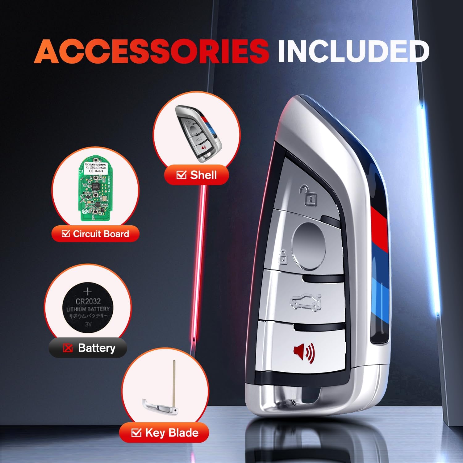 Autel MaxiIM IKEY Premium - Universal Programmable Smart Key - Autel MaxiIM IKEYRZ4TP Premium - for  BMW-Style Smart Key