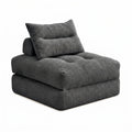 Oversized Sofa Bed - Dark Grey / Teddy Velvet