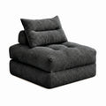 Oversized Sofa Bed - Black / Teddy Velvet