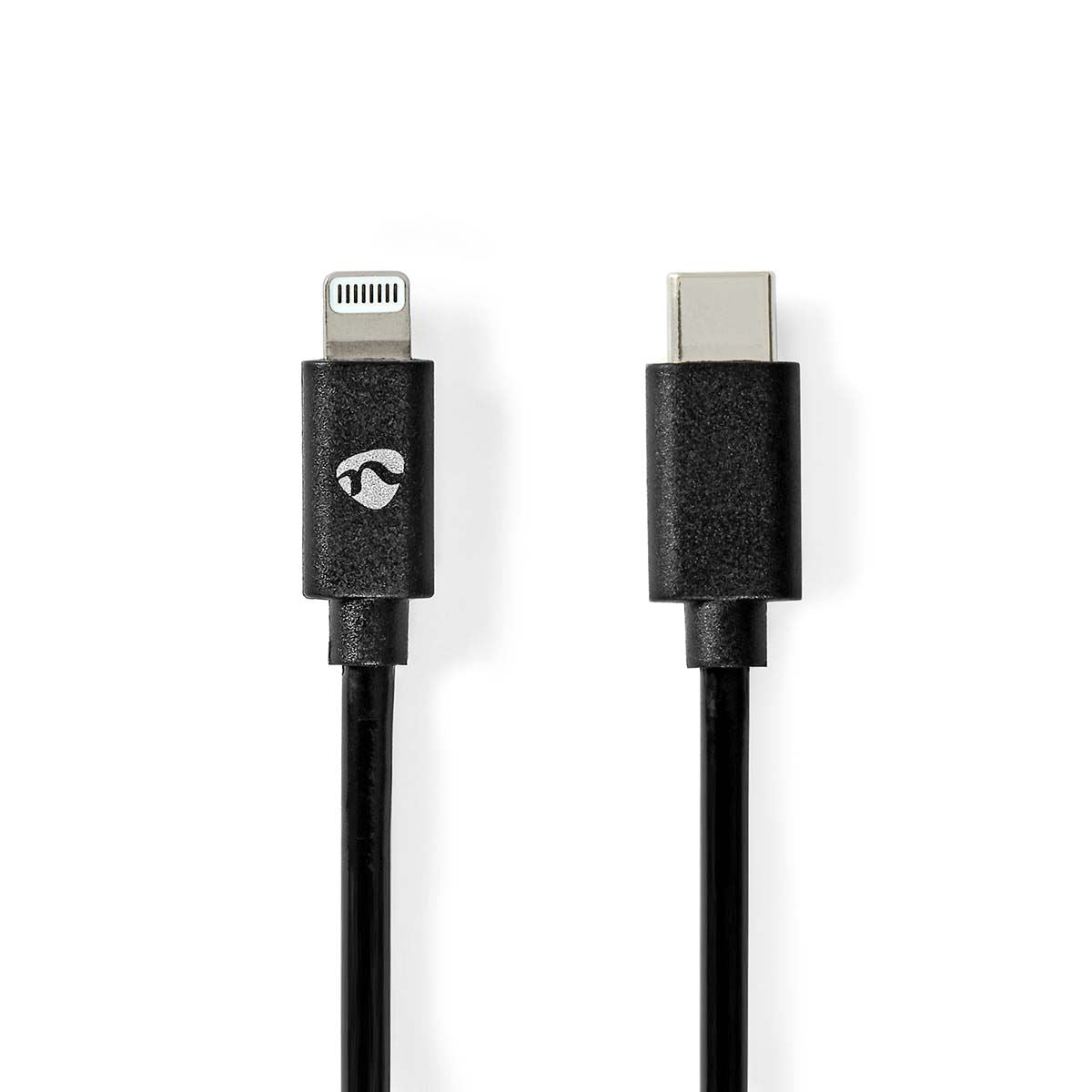 Nedis Lightning Cable | USB 2.0 | Apple Lightning 8-Pin | USB-C Male | 480 Mbps | Nickel Plated | 2.00 m | Round | PVC | Black | Envelope