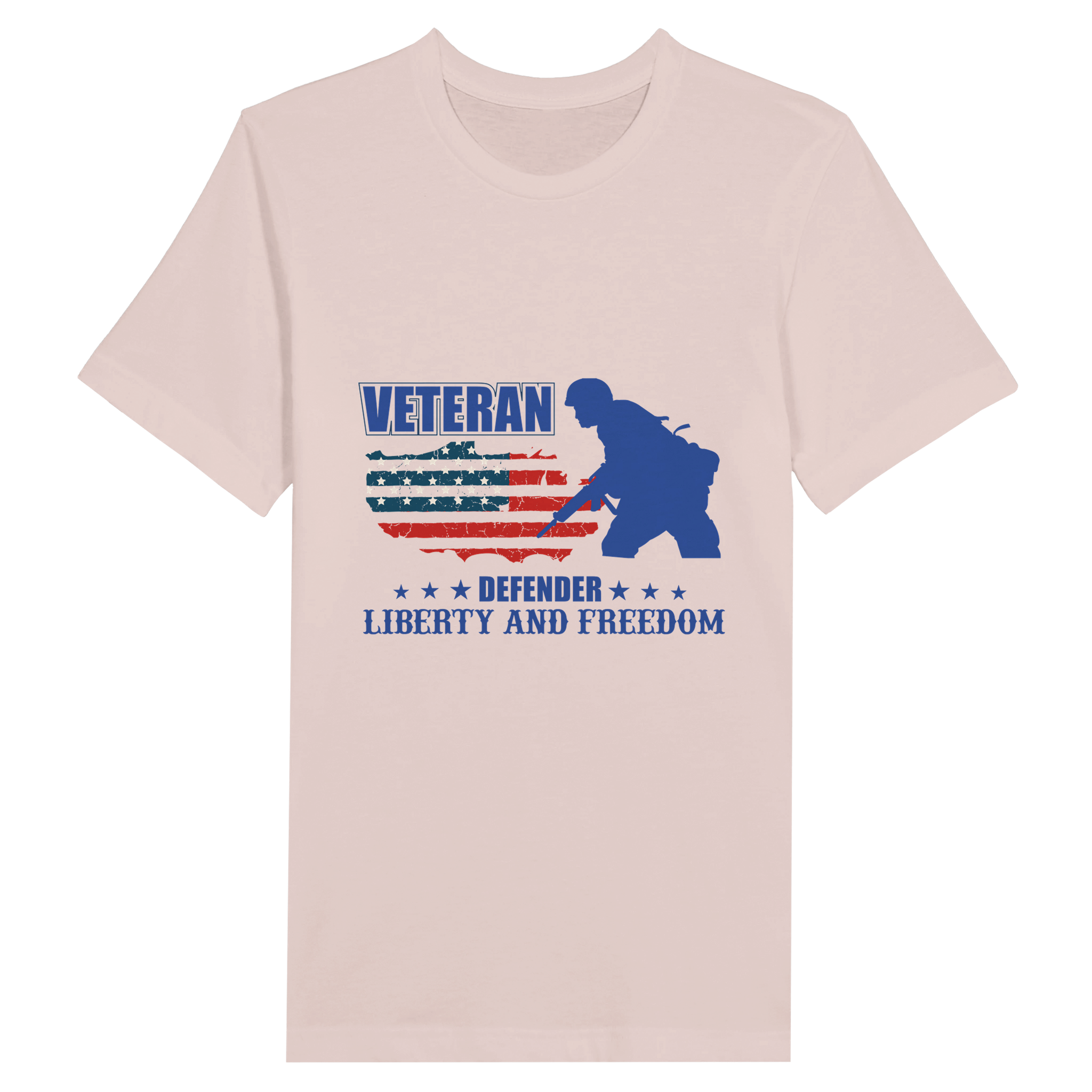 Guardians of Liberty-Veteran Defender Tee - Soft Pink / 2XL