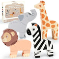 16PCS Magnetic Mix & Match Jungle Animals for Ages 1–5