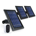 Wasserstein Solar Panel for Arlo Essential 2K Outdoor Security Camera (2nd Gen) / XL (2nd Gen) & Essential Spotlight - Black / 3-Pack
