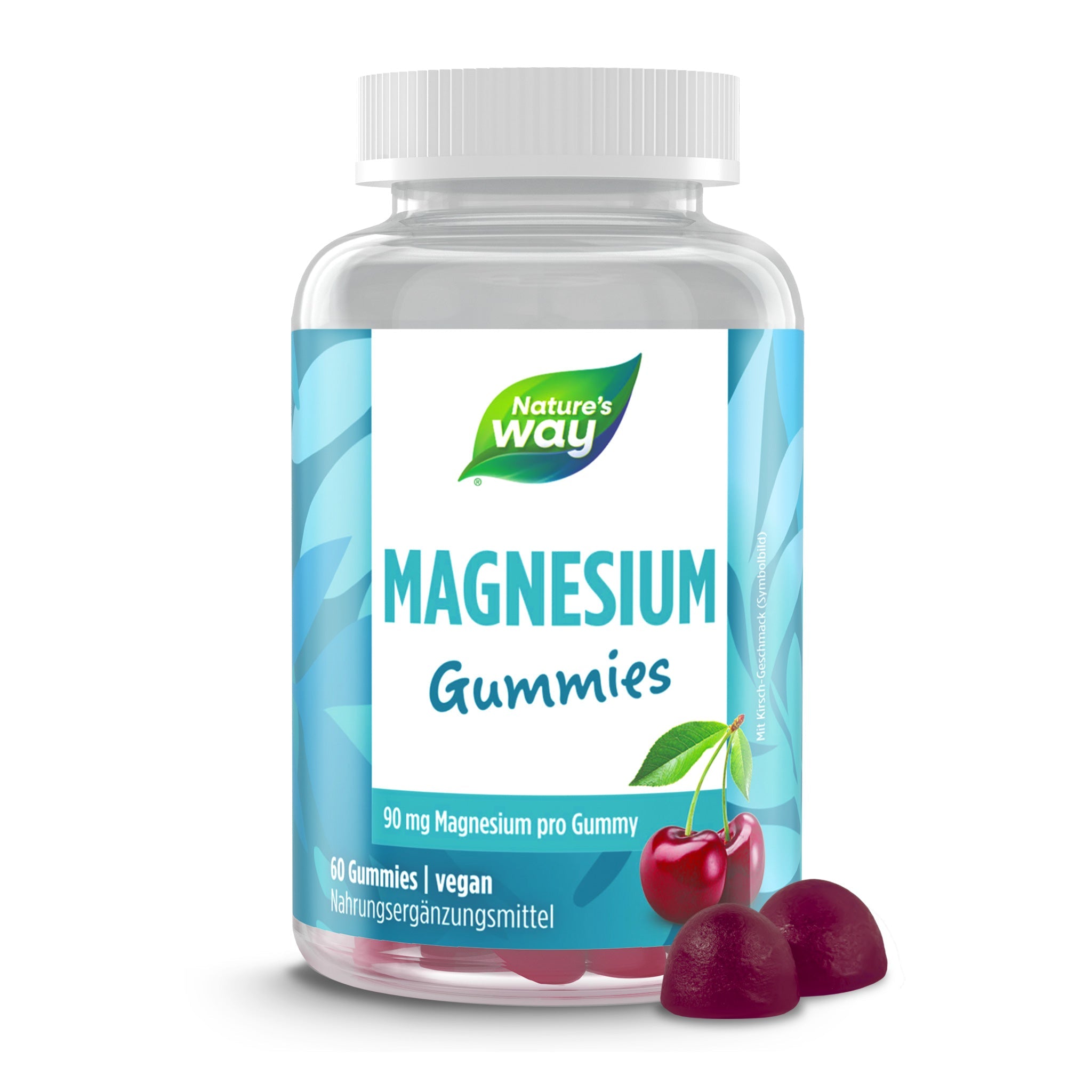 Magnesium Gummies – 180 mg Magnesiumcitrat, Kirsch­geschmack