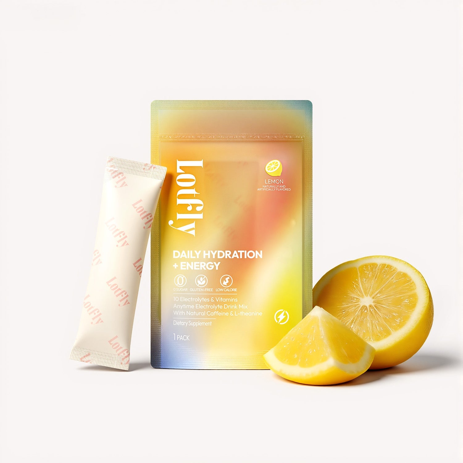 LOTFLY RAPID HYDRATION+ENERGY – 9 Electrolyte Blend Powder - Lemon
