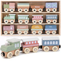 Montessori Magnetic Train Cars with Storage Gift Box for Toddlers