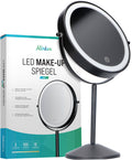 Make-Up Spiegel - Oplaadbaar - Zwart - 1-10x Vergroting
