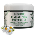 Revitalizing Body Butter | Chamomile & Evening Primrose | Anti-Aging Dry & Crepey Skin | Vitamin C & Shea Butter | Essential - Full Size (11.5 fl oz)