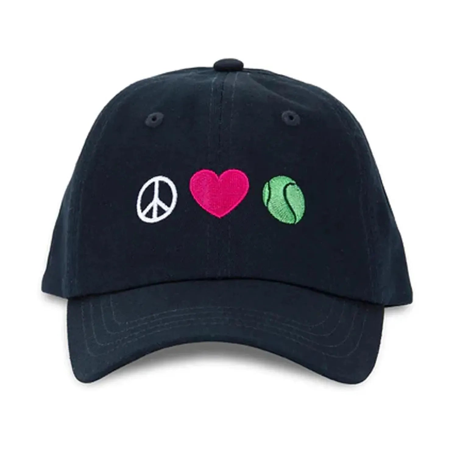Kids Tennis Camper Hat Peace Love Tennis