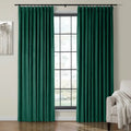 Velmor Velvet Drapes Pleated - Pine Green MJ11-107