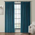 Velmor Velvet Drapes Pleated - Midnight Blue MJ11-108