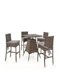Sofia 4-Seat Bar Set Brown Stylish and Comfortable Outdoor Furniture Set