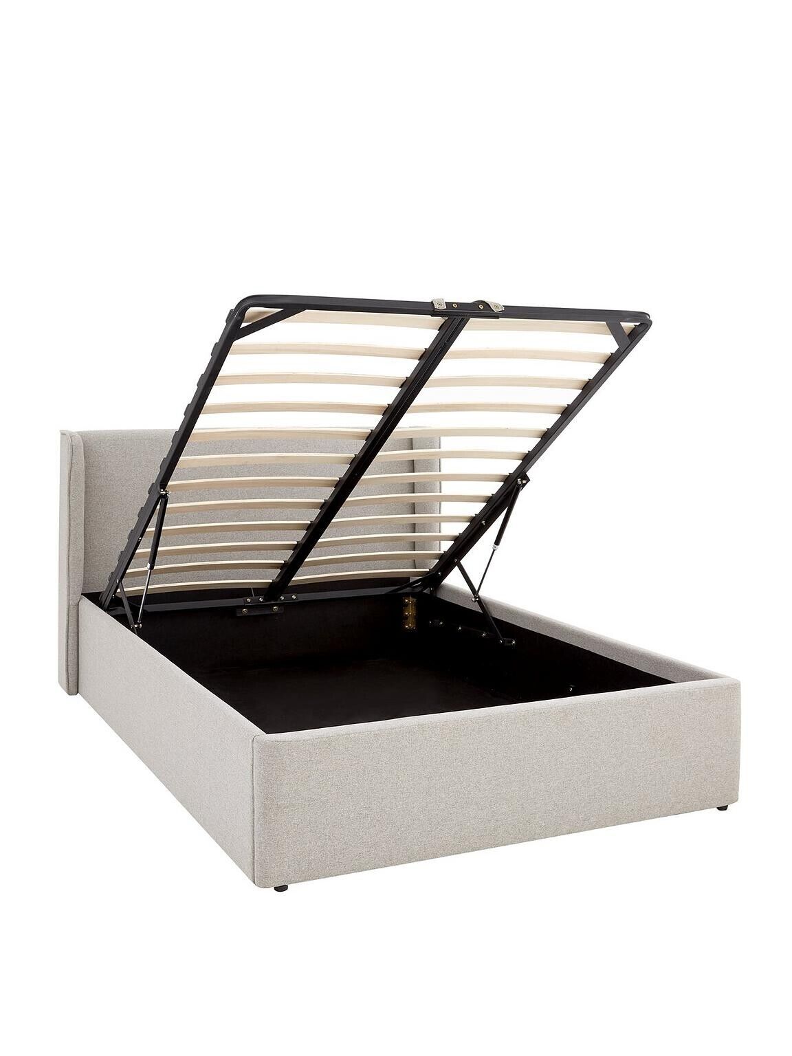 Camden Fabric Ottoman King Bed Frame Lift up Stylish & Spacious Storage Bedroom