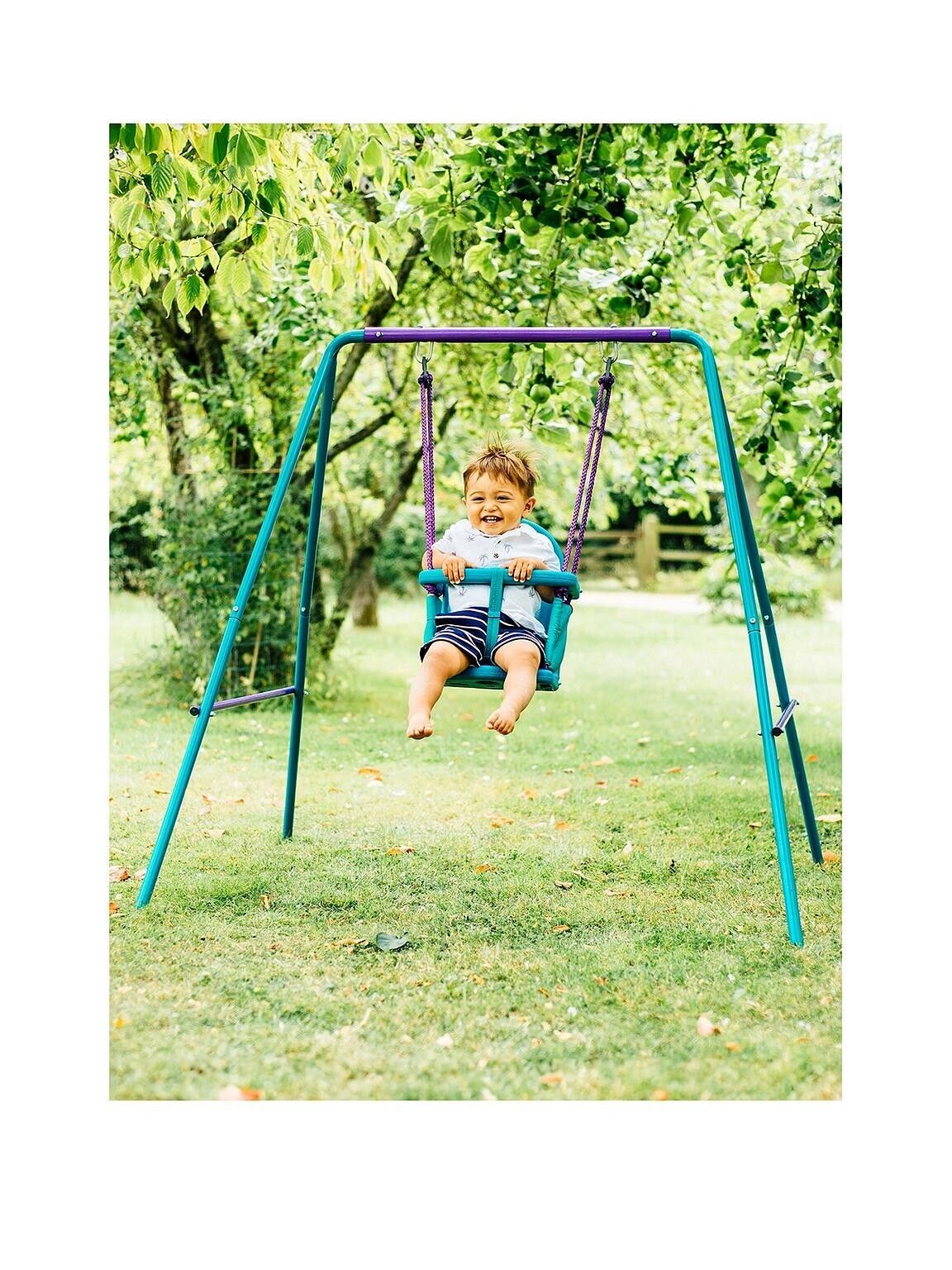 Plum 2-in-1 Swing Set Durable Outdoor Play Equipment for Kids