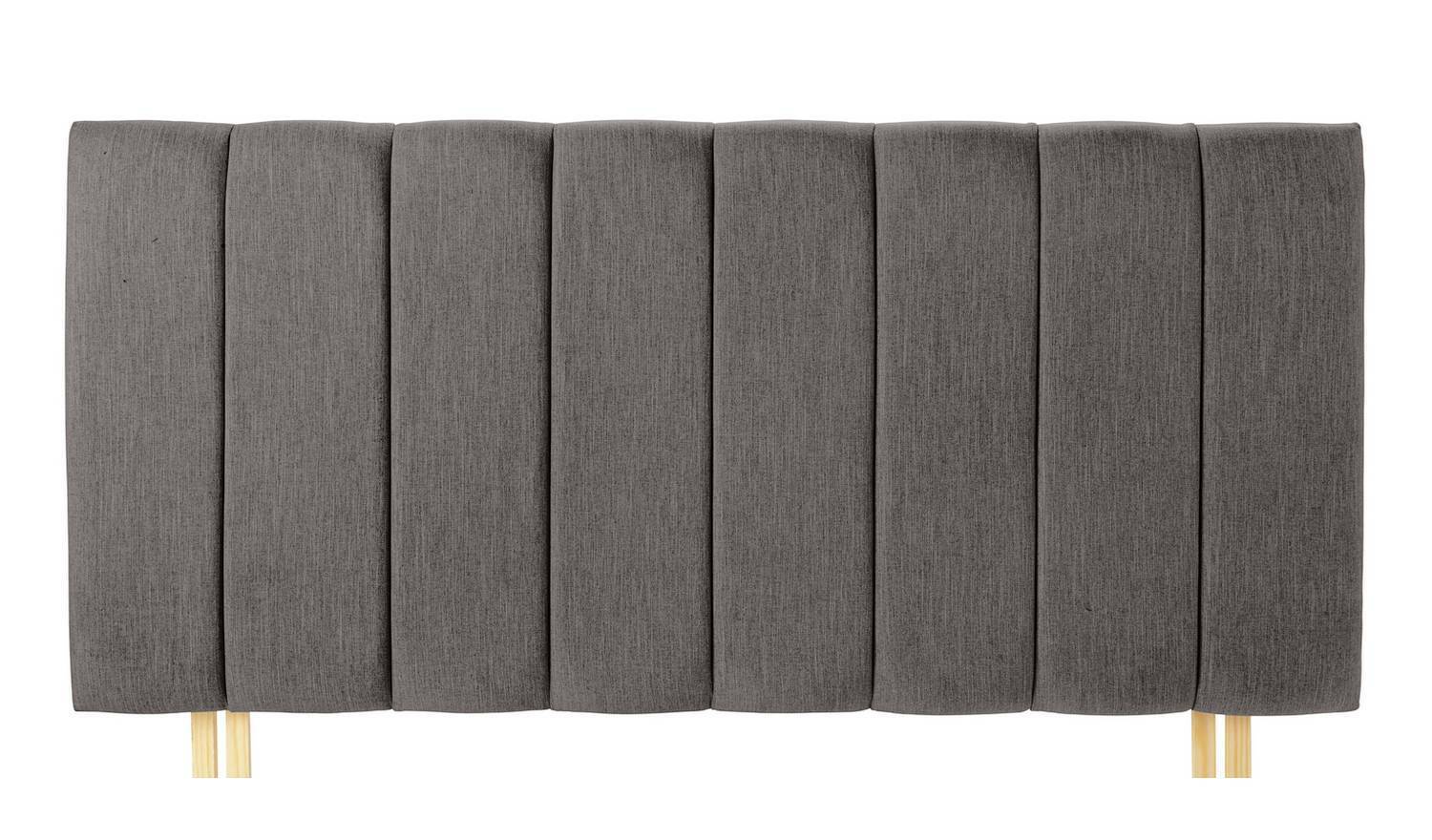Bircham Small Double Headboard Grey Modern Upholstered Bedroom Decor Accent