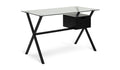 Dria 1 Drawer Desk Black Modern Home Office Furniture Workspace