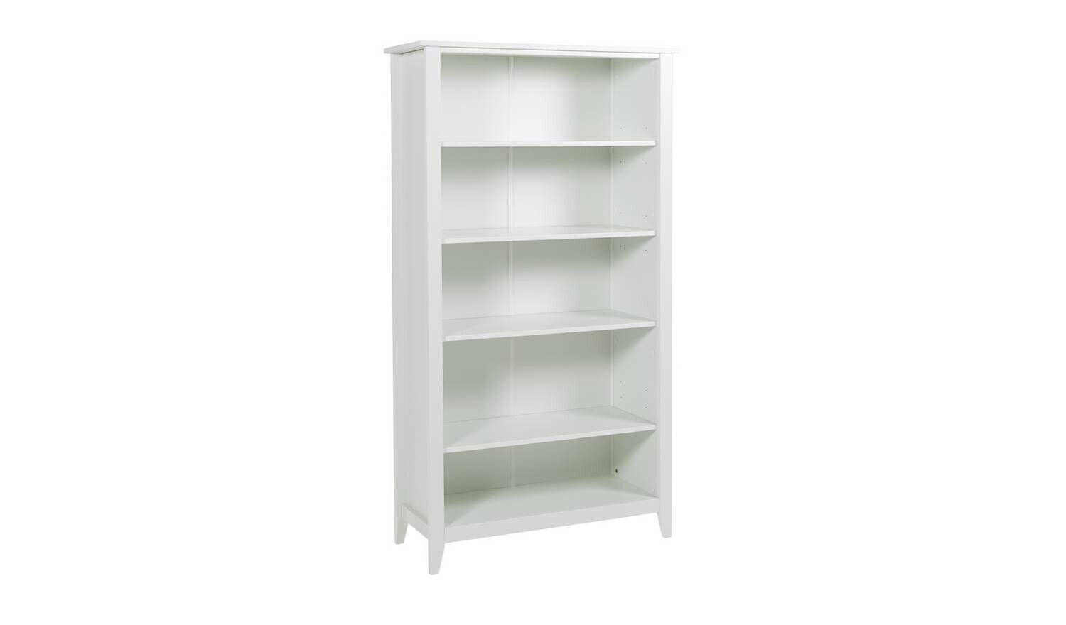 Minato Wide Bookcase White Modern and Functional Home Organization Furniture