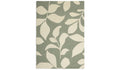 Verdant Leaf Green Wool Cut Pile Rug 230x160cm Patterned Living Room