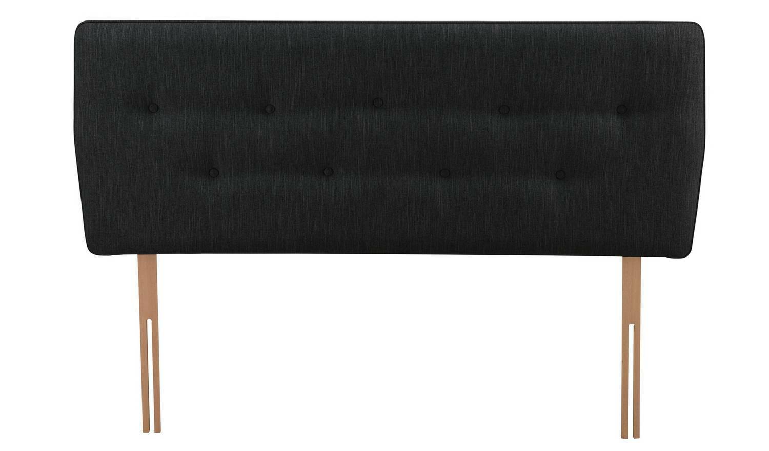 Skandi Kingsize Headboard Charcoal Elegant and Comfortable Bedroom Decor