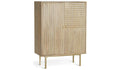 Samara 2 Door Sideboard Natural Storage Cabinet Living Room Furniture