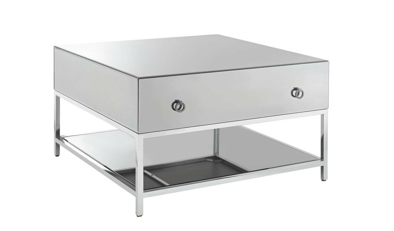 Bianco Smoked Mirror Coffee Table Elegant and Reflective Centerpiece Living Room