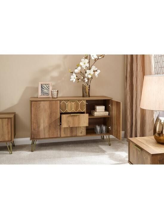Orleans 2 Door 3 Drawer Cabinet Mango Elegant and Functional Home Storage
