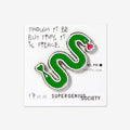 Signature Enamel Pin Double Scribble - Pink