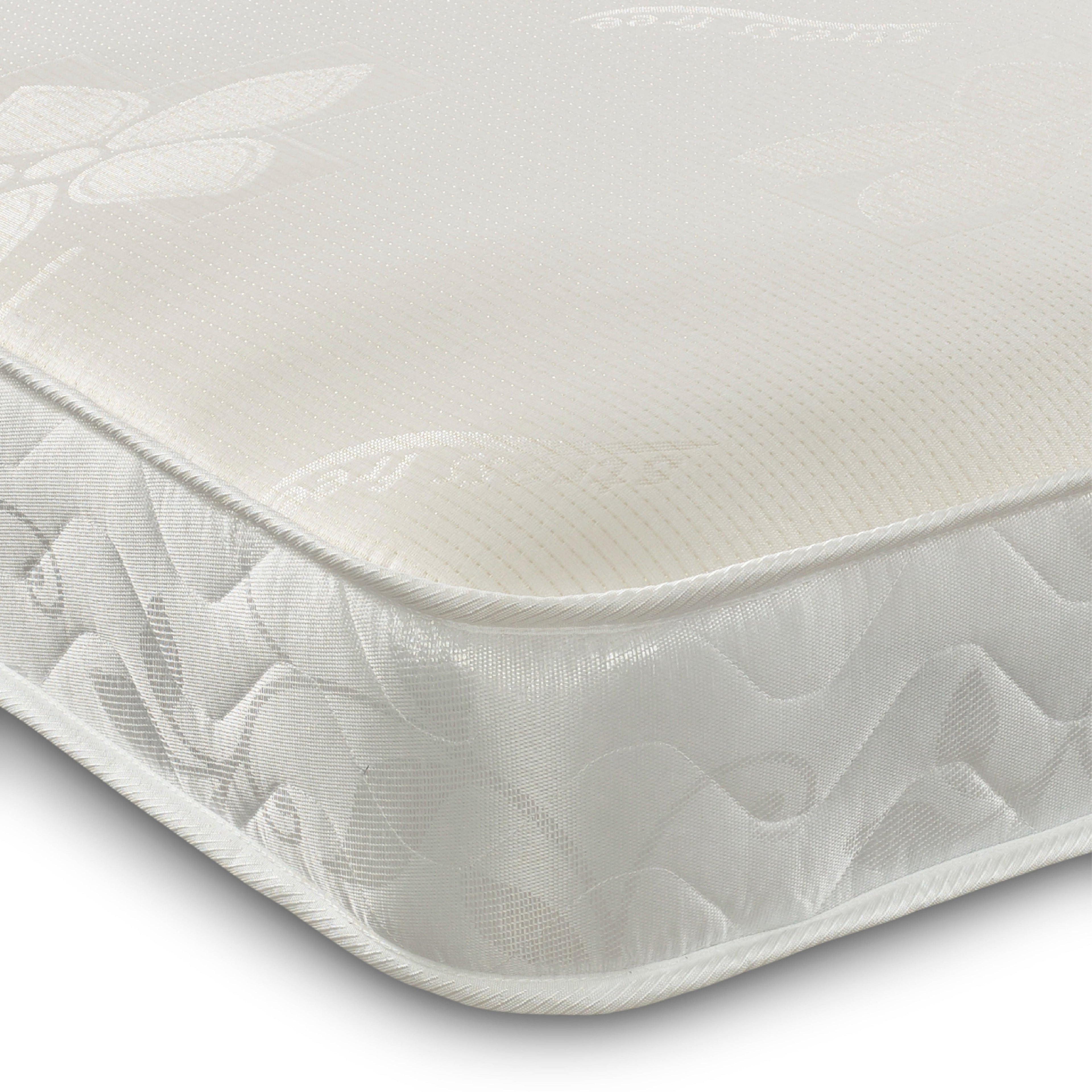 Stress-Free 17CM Deep Wavy Border with Memory Foam and Open coil Spring Mattress - Single (90cm by 190cm)