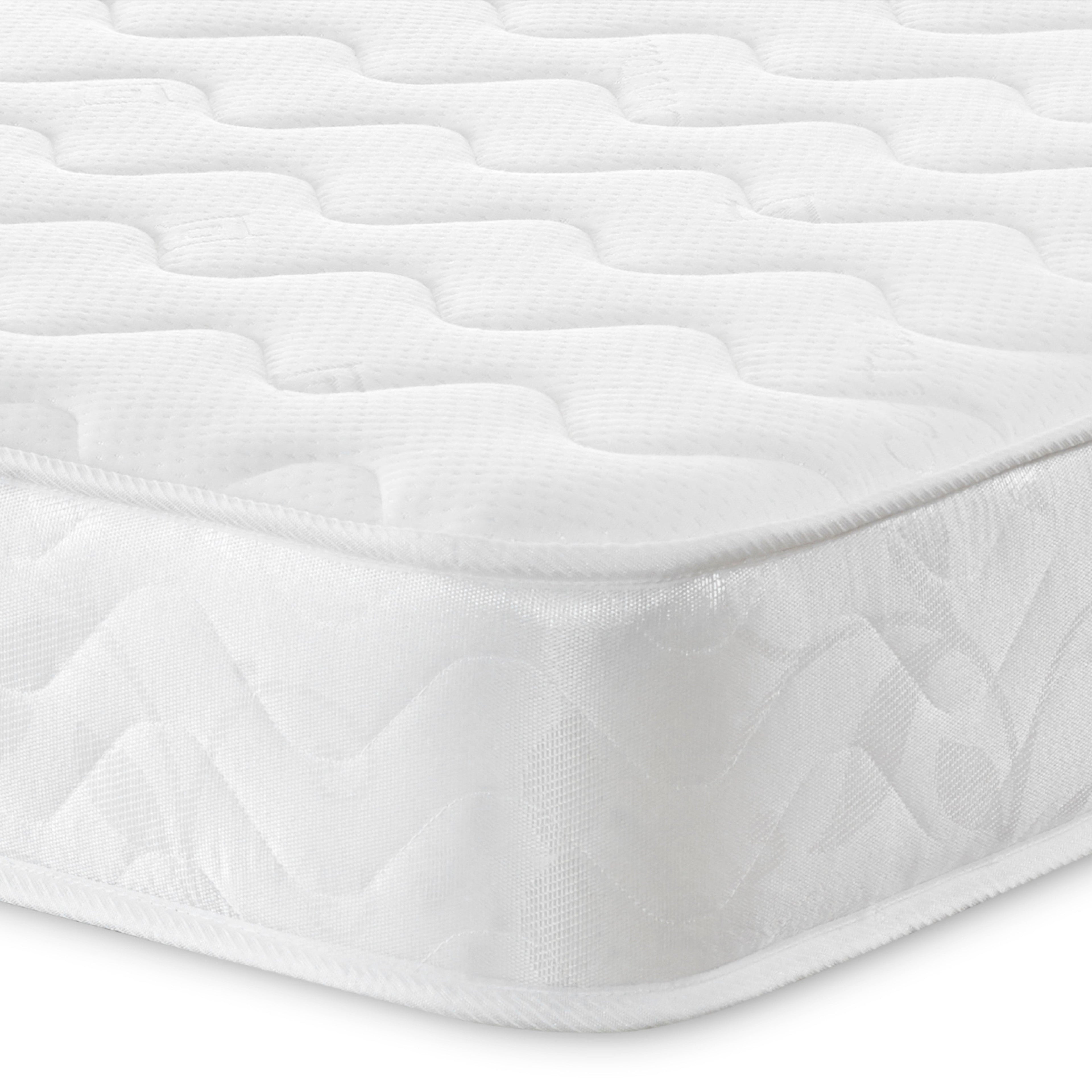 Cooltouch Colours 17CM Hybrid Memory Foam & Pinna-Coil Innerspring Mattress - White / Shorty (75cm by 175cm)