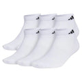 Men's Superlite 3.0 6 Pack Low Cut Tennis Socks White and Black - L