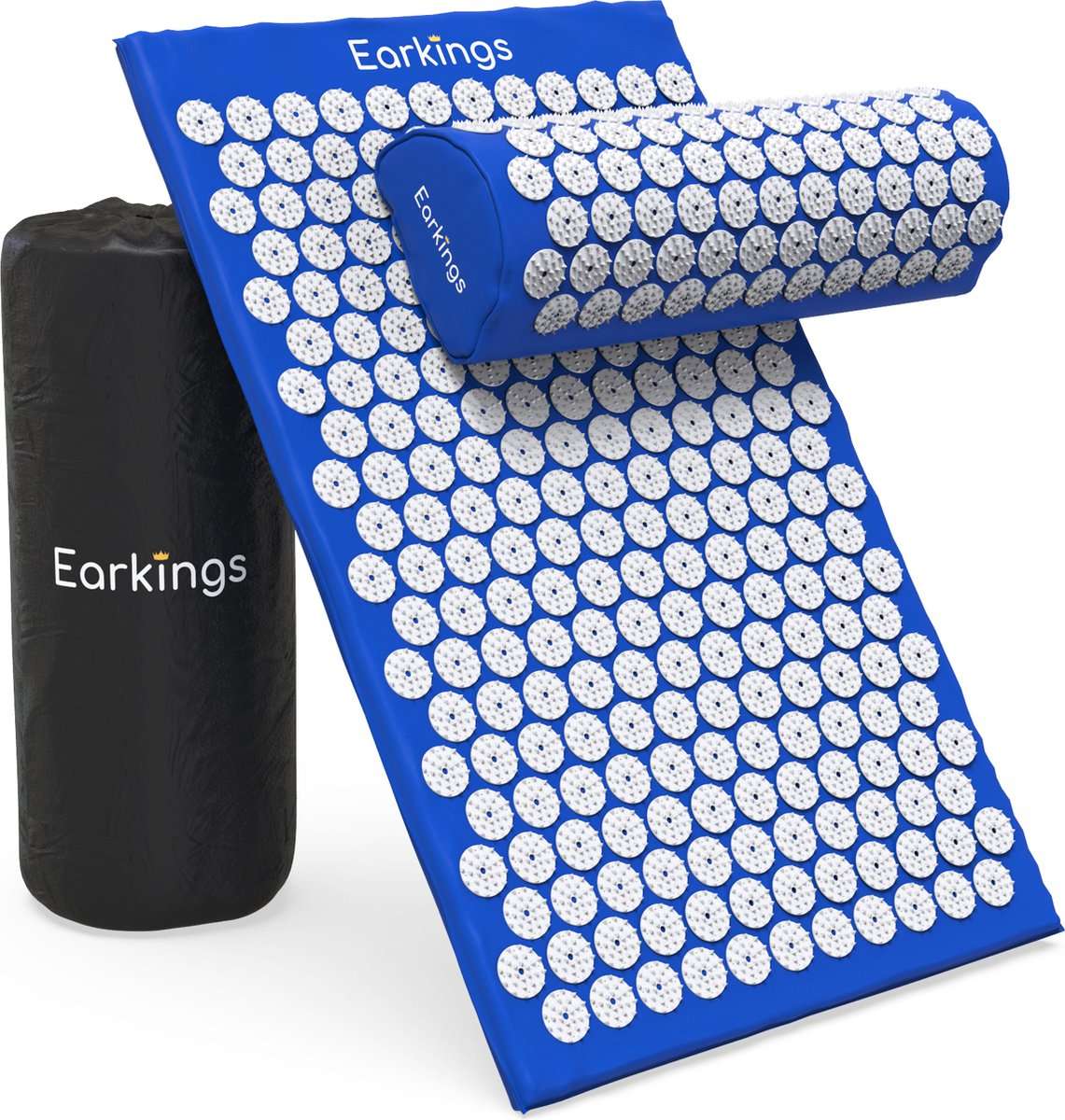 Spijkermat met kussen en met Opbergtas - 8000+ punten - Blauw