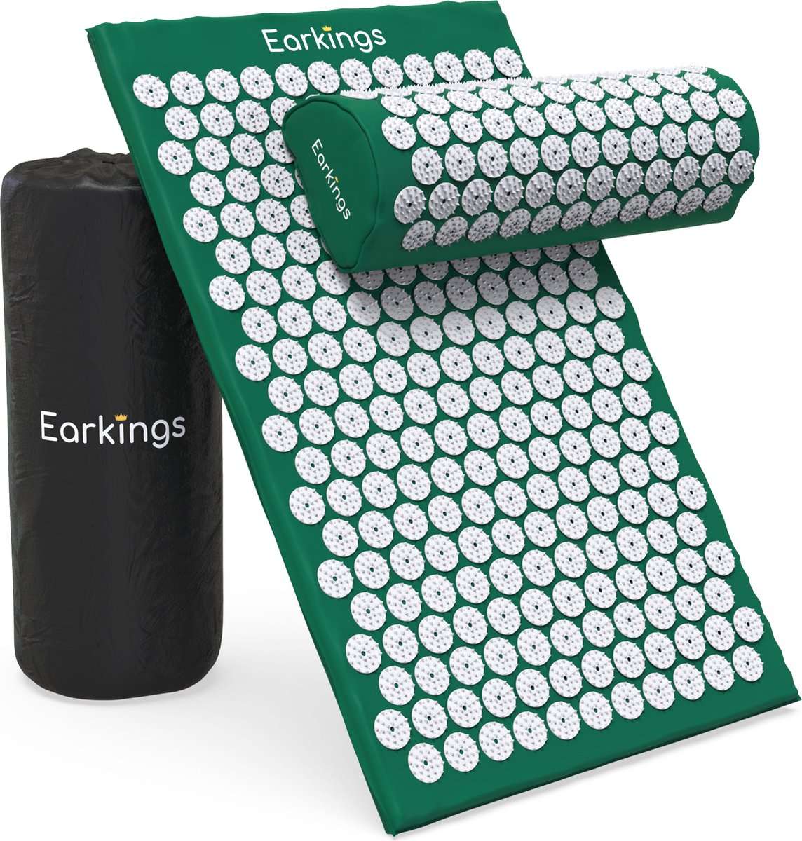 Spijkermat met kussen en met Opbergtas - 8000+ punten - Groen