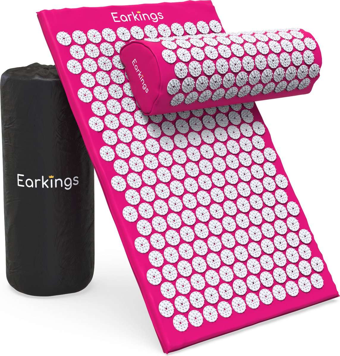 Spijkermat met kussen en met Opbergtas - 8000+ punten - Roze