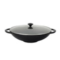 Chasseur Wok with Glass Lid - Black