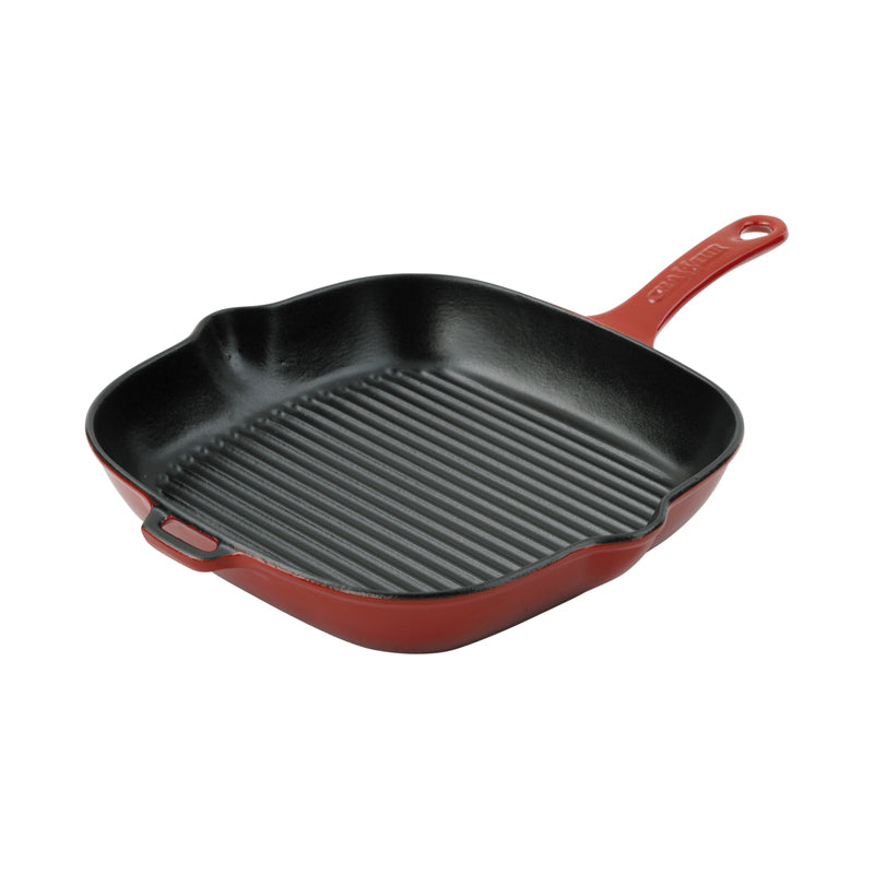 Chasseur 26cm Square Grill Pan - Chilli Red