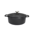 Chasseur 22cm Round Casserole - Matt Black