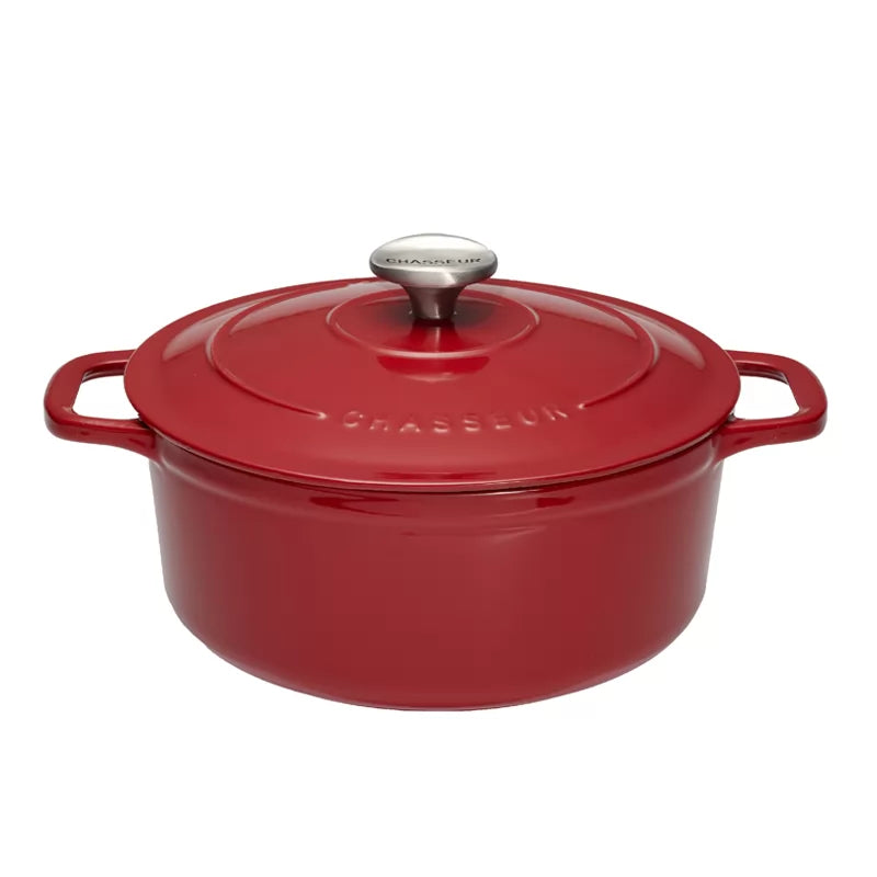 Chasseur 28cm Round Casserole - Chilli Red