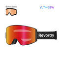 Passion M1 Ski Goggles with Replacement Lens - Red Lens + Black Strap