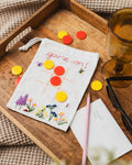 Embroidered Noughts & Crosses Drawstring Bag Craft Kit