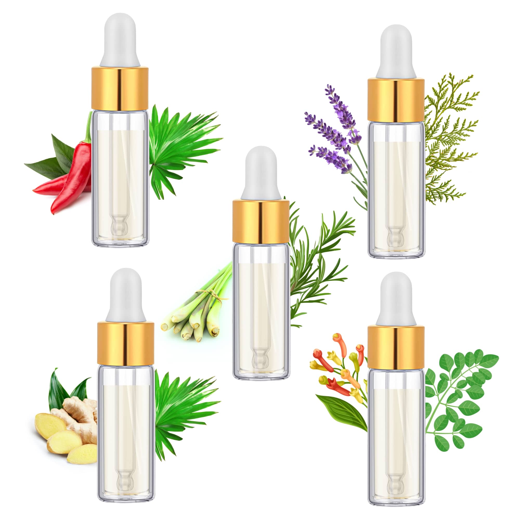 Pre-Shampoo Hair Growth Scalp Care Sample Set | Head Spa | 5 Botanical Formulas for Hair Thinning Prevention | Essential Hair Rescue